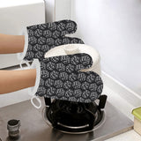 Dice Pattern Print Design 01 Heat Resistant Oven Mitts