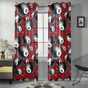 Billiard Ball Pattern Print Design 05 Gauze Curtain