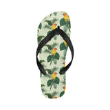 Beautiful parrot palm leaves pattern Unisex Flip Flops
