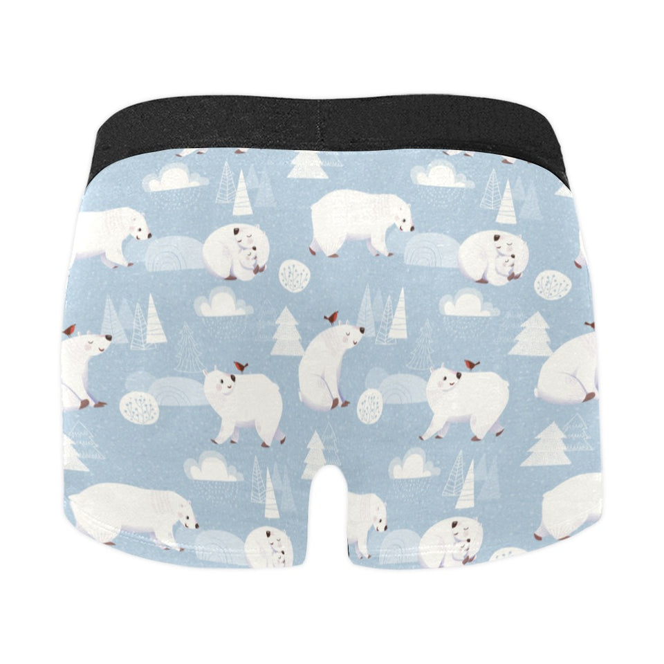 Cute polar bears Christmas decoration pattern Men's All Over Print Boxer Briefs Men's Underwear