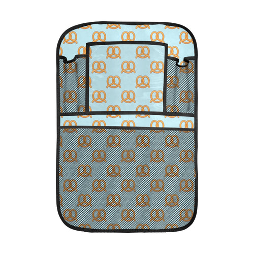 Pretzels Pattern Print Design 03 Car Seat Back Organizer