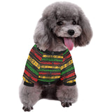 Canabis Marijuana Weed Pattern Print Design 04 All Over Print Pet Dog Round Neck Fuzzy Shirt