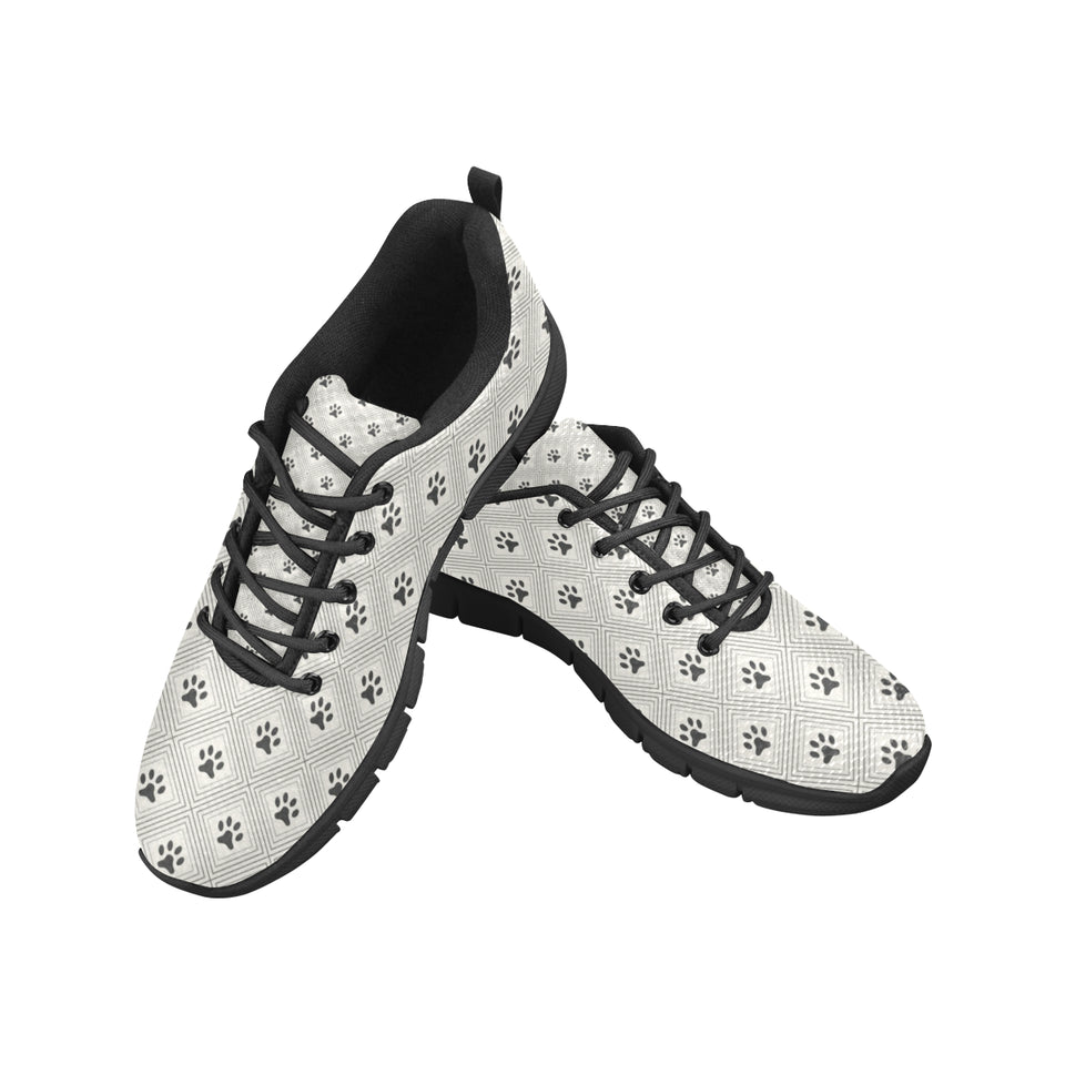 Dog Paws Pattern Print Design 03 Men's Breathable Sneakers ( Model 055)