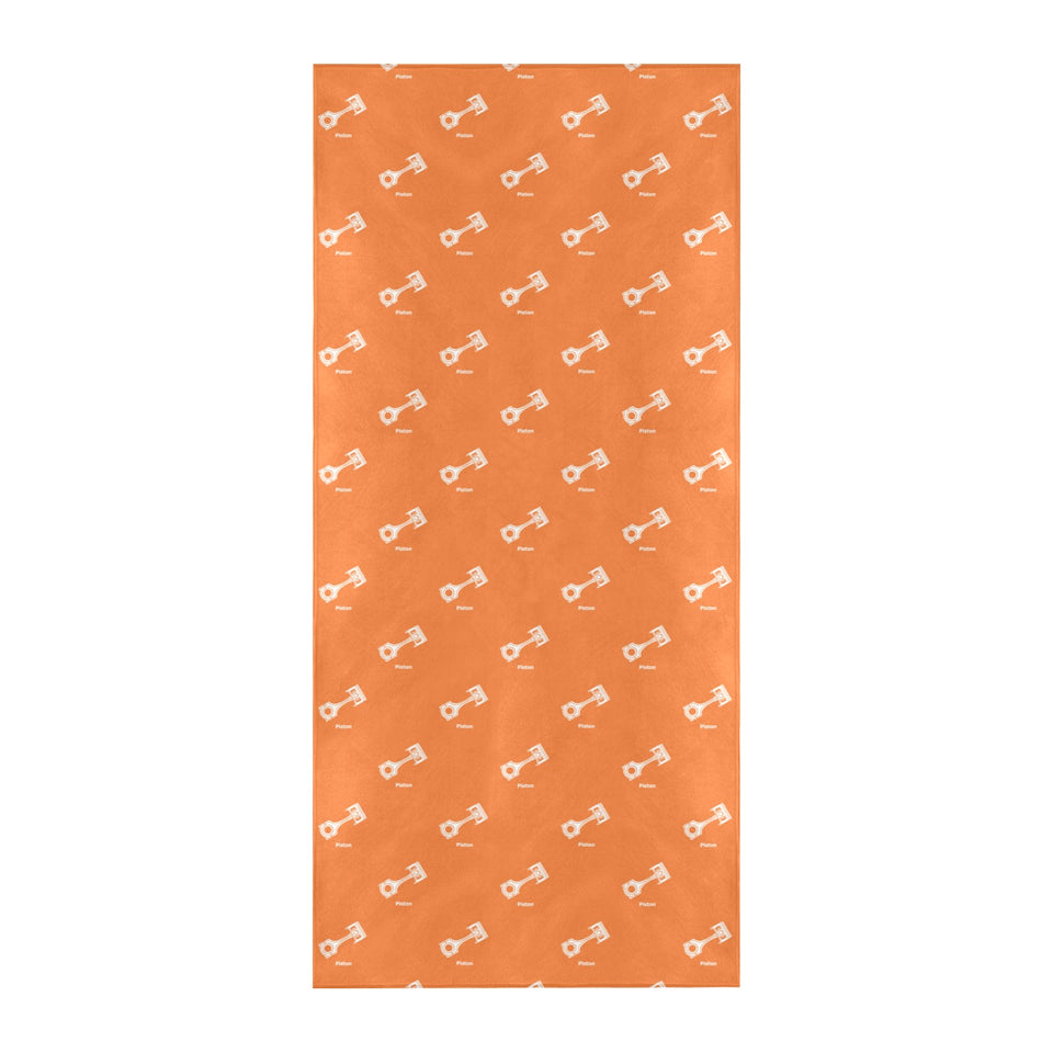Engine Piston Orange Background Pattern Design 05 Beach Towel