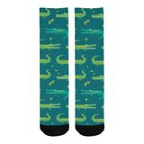 Crocodile pattern Crew Socks