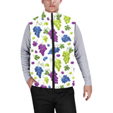 Grape pattern Men's Padded Vest