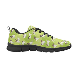 Jack Russel Pattern Print Design 01 Men's Breathable Sneakers ( Model 055)