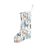 lama Alpaca cactus hand drawn pattern Christmas Stocking