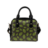 Hop pattern black background Shoulder Handbag