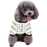 Teddy Bear Pattern Print Design 02 All Over Print Pet Dog Round Neck Fuzzy Shirt