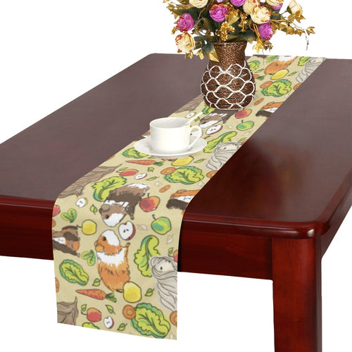 Guinea Pig Pattern Print Design 04 Table Runner
