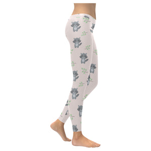 cute raccoons leaves pattern Women's Legging Fulfilled In US