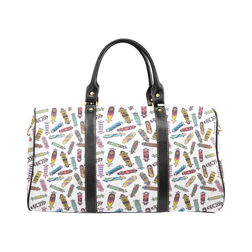 Skate Board Pattern Print Design 05 Travel Bag