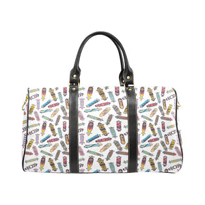 Skate Board Pattern Print Design 05 Travel Bag