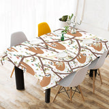 Sloths hanging on the tree pattern Tablecloth