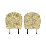 Popcorn Pattern Print Design 03 Car Headrest Cover