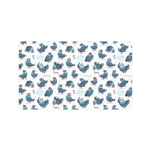 Pigeon Pattern Print Design 02 Doormat