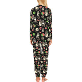 Raccoon watermelon pattern Women's All Over Print Pajama Set