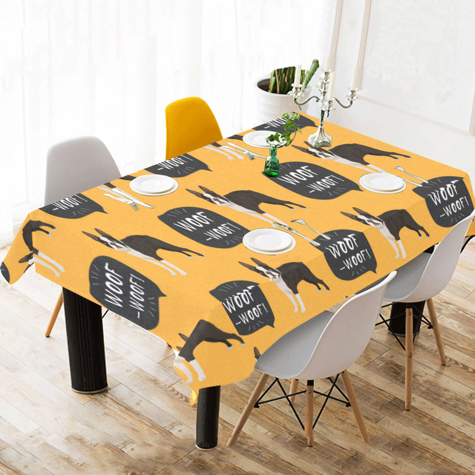 Boston terrier design pattern Tablecloth