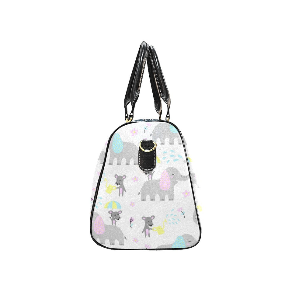 Cute elephant mouse pattern Travel Bag