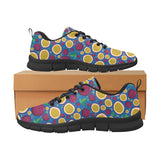 Passion fruit blue background Women's Sneaker Shoes