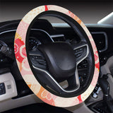 Hand drawn heart design pattern Car Steering Wheel Cover