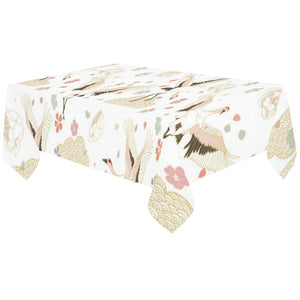 Beautiful Japanese cranes pattern Tablecloth