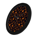 Halloween pattern Pumpkin background Elegant Black Wall Clock