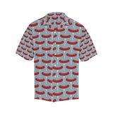 Sausage Pattern Print Design 02 Men's All Over Print Hawaiian Shirt (Model T58)