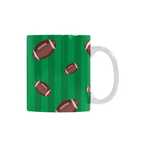 American football ball field background Classical White Mug (Fulfilled In US)