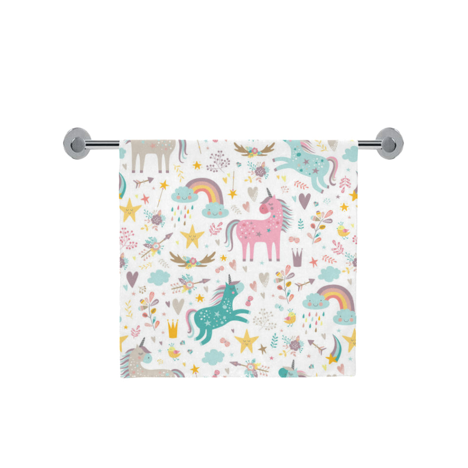 Colorful unicorn pattern Bath Towel
