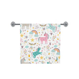 Colorful unicorn pattern Bath Towel