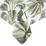 Monkey sloth lemur palm trees pattern Tablecloth