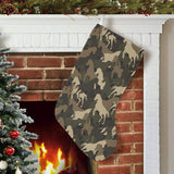 Horse Camouflage Pattern Christmas Stocking