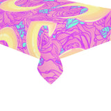 Moon pink rose background Tablecloth