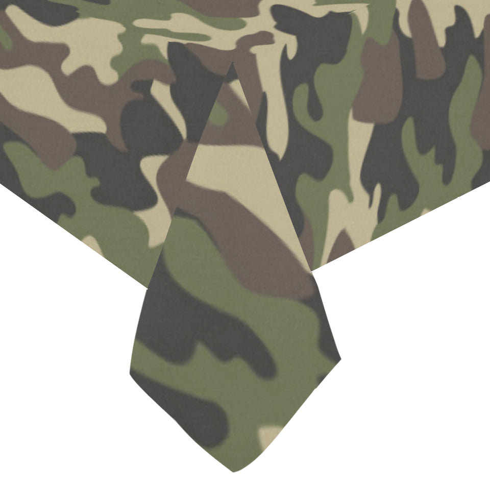 Dark Green camouflage pattern Tablecloth