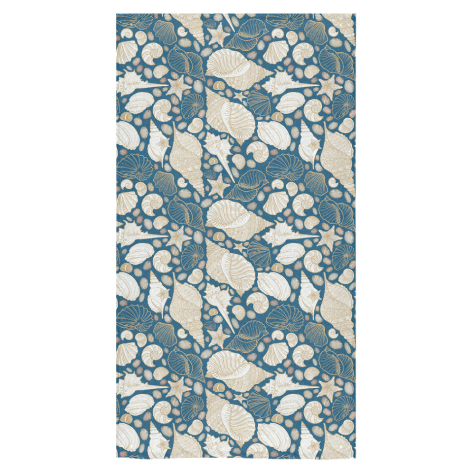 Sea turtle Polynesian Tribal design pattern Bath Towel