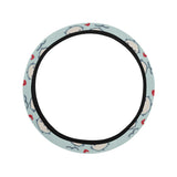 Lovely Sea Otter Pattern Car Steering Wheel Cover