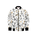 Anchors Rudders pattern Kids' Boys' Girls' Bomber Jacket