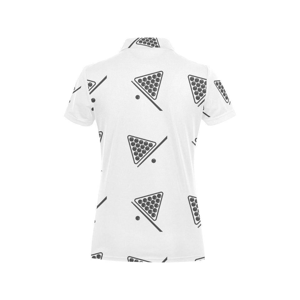 Billiard Ball Pattern Print Design 03 Women's All Over Print Polo Shirt