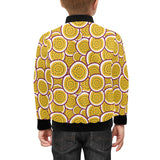 Passion fruits slice pattern Kids' Boys' Girls' Bomber Jacket