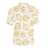 hand drawn onion pattern Men's All Over Print Polo Shirt