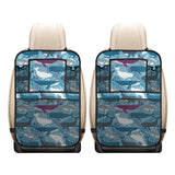 Whale design pattern Car Seat Back Organizer