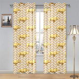Rhino yellow theme pattern Gauze Curtain