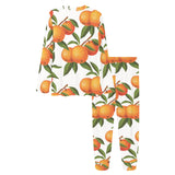 Oranges pattern background Women's All Over Print Pajama Set