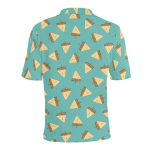 Sandwich Pattern Print Design 03 Men's All Over Print Polo Shirt