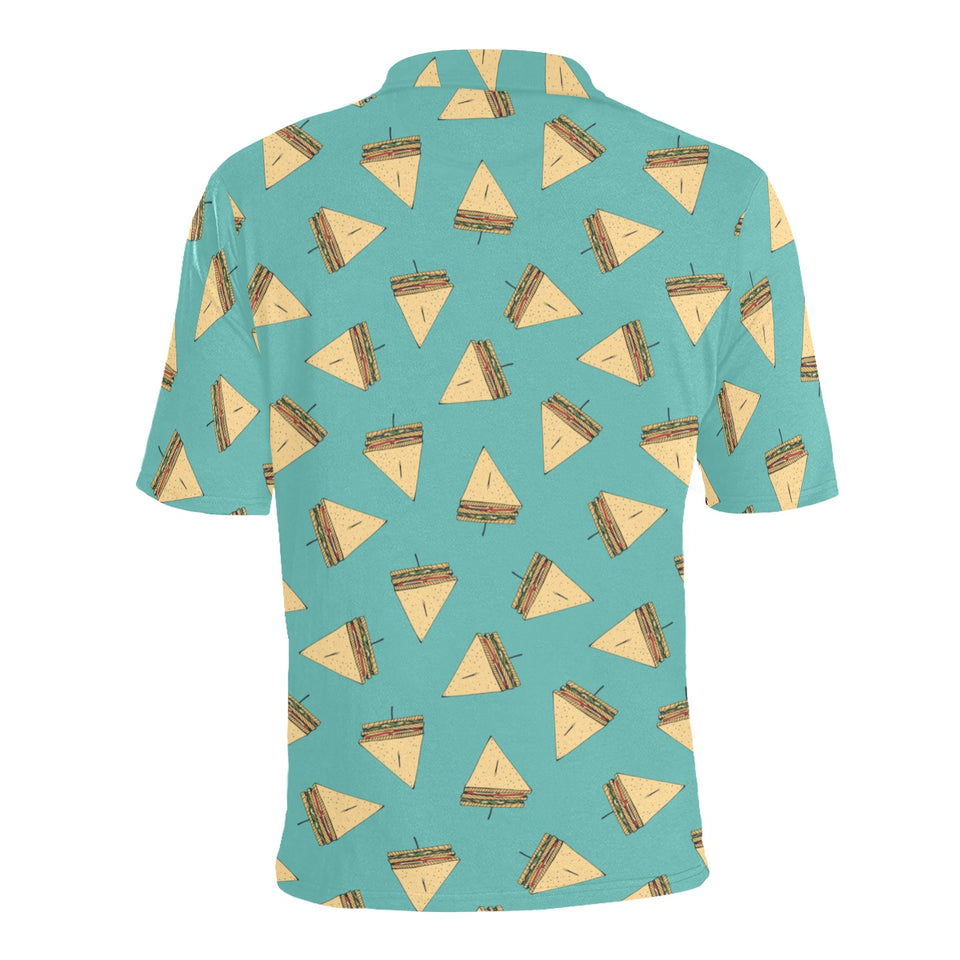 Sandwich Pattern Print Design 03 Men's All Over Print Polo Shirt