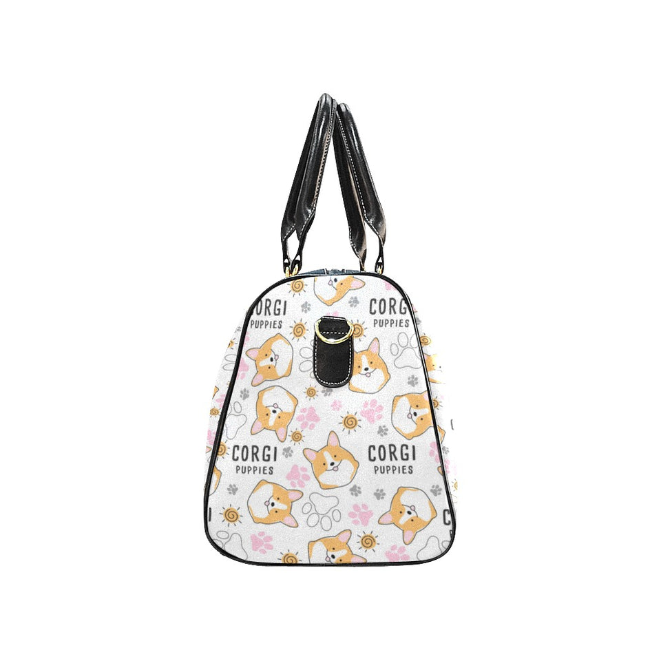 Corgi Dog Pattern Travel Bag
