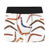 Boomerang Australian aboriginal ornament pattern Men's All Over Print Boxer Briefs Men's Underwear