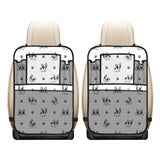 Cute french bulldog paw pattern Car Seat Back Organizer